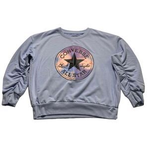 CONVERSE Girls Logo Graphic Pullover